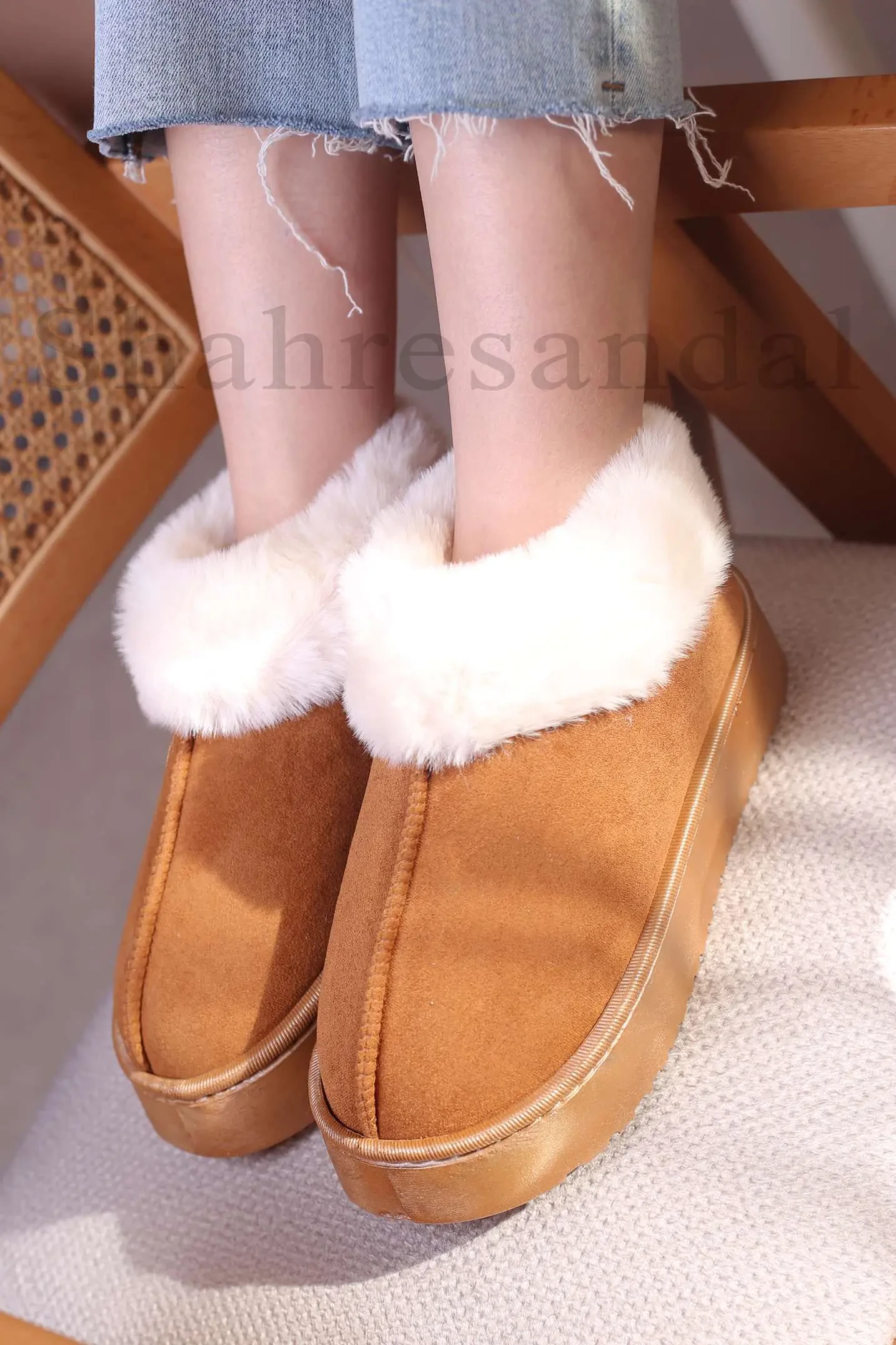 اسلیپر روفرشی ساق‌دار زنانه کد 2508