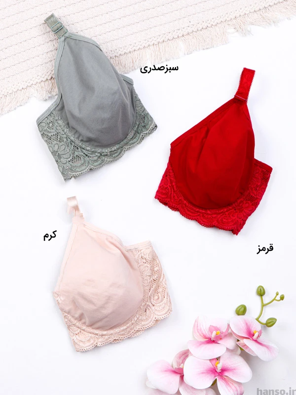 سوتین پرسی نخ و دانتل فنردار کرالاستر کد 760
