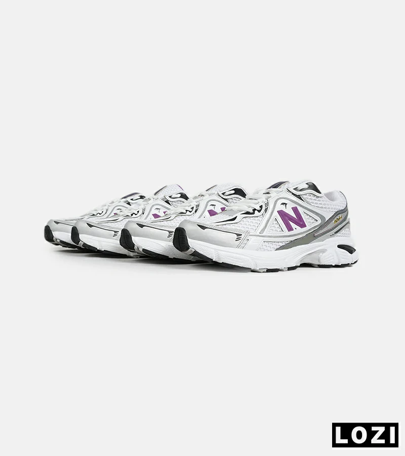 کفش کتانی مردانه و زنانه سفید بنفش NEW BALANCE 1064 V.2