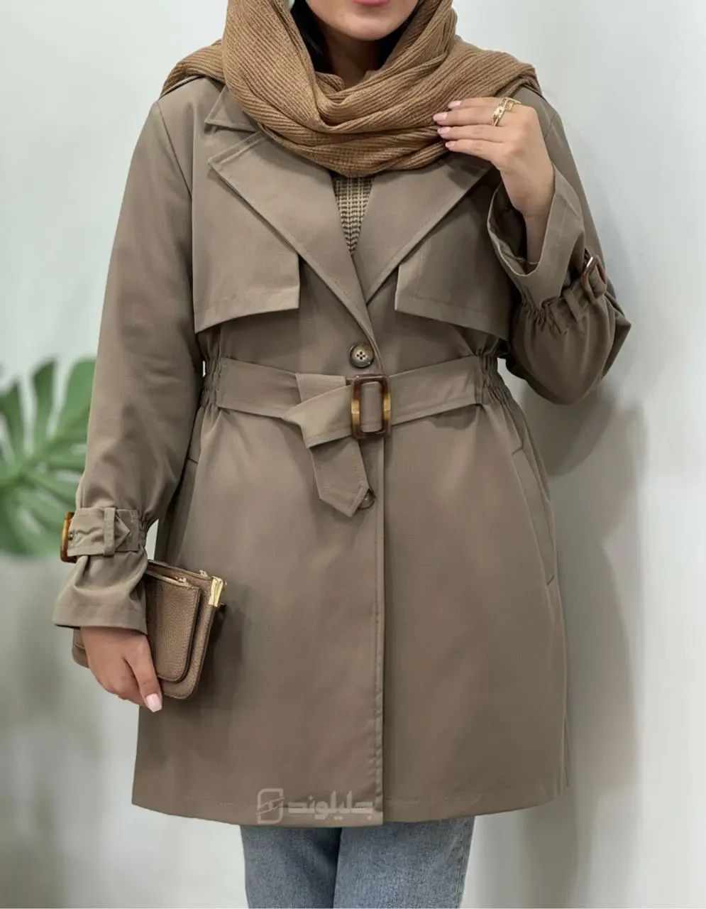 ترنچ کت زنانه ضدآب مهر 1