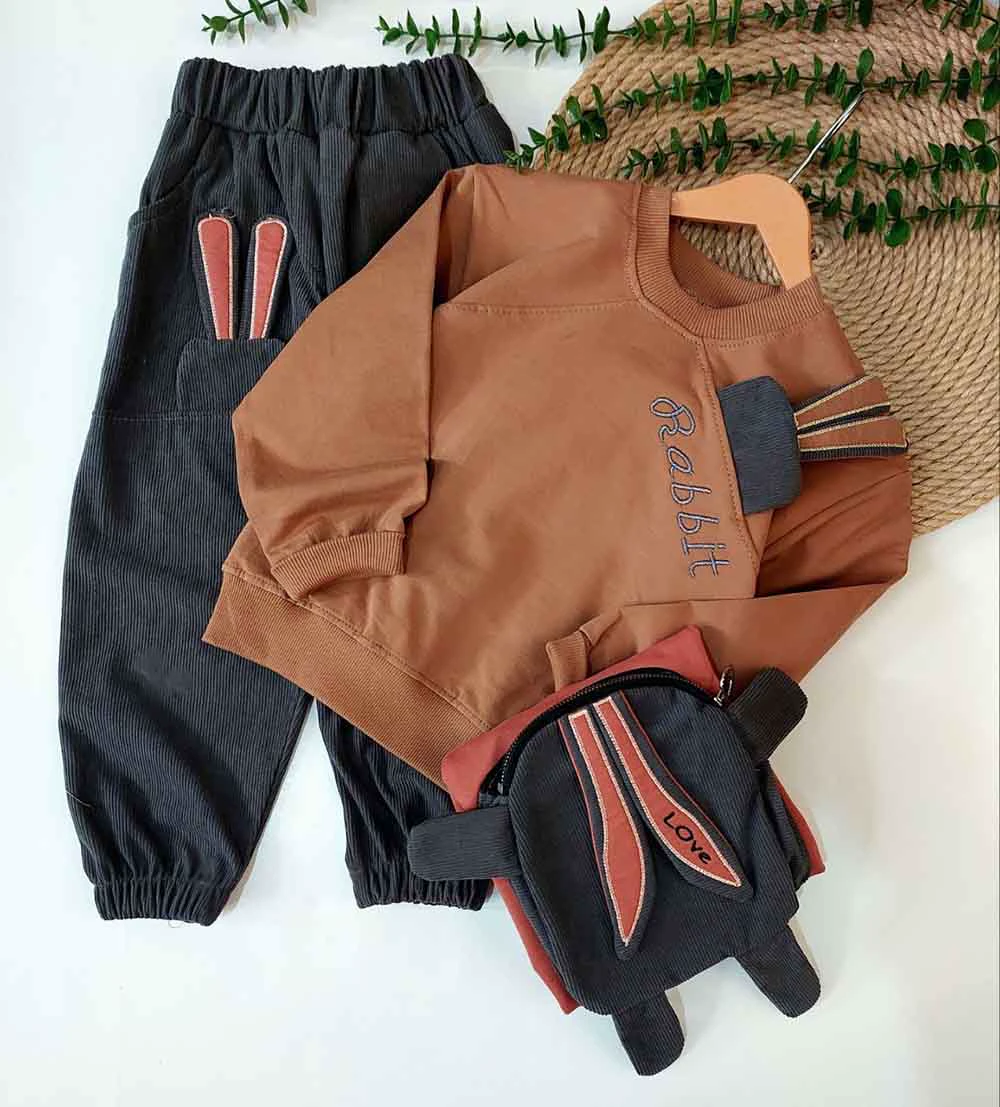 بلوز شلوار بچگانه طرح رابیت