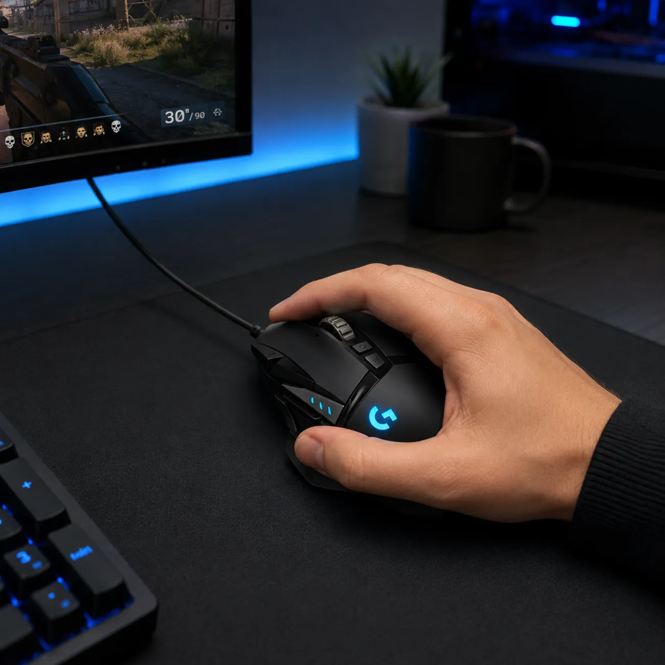 ماوس گیمینگ لاجیتک Logitech مدل G502 HERO با سیم