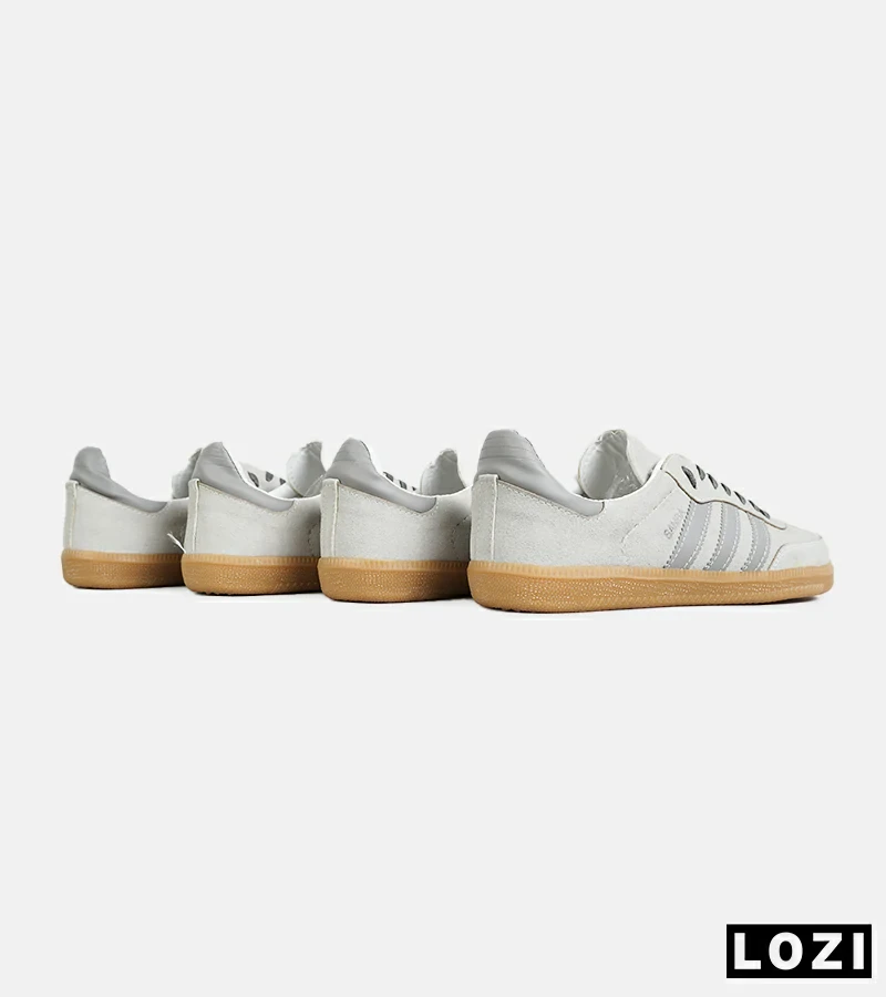 کفش کتانی مردانه زنانه طوسی ADIDAS Samba مدل 7301