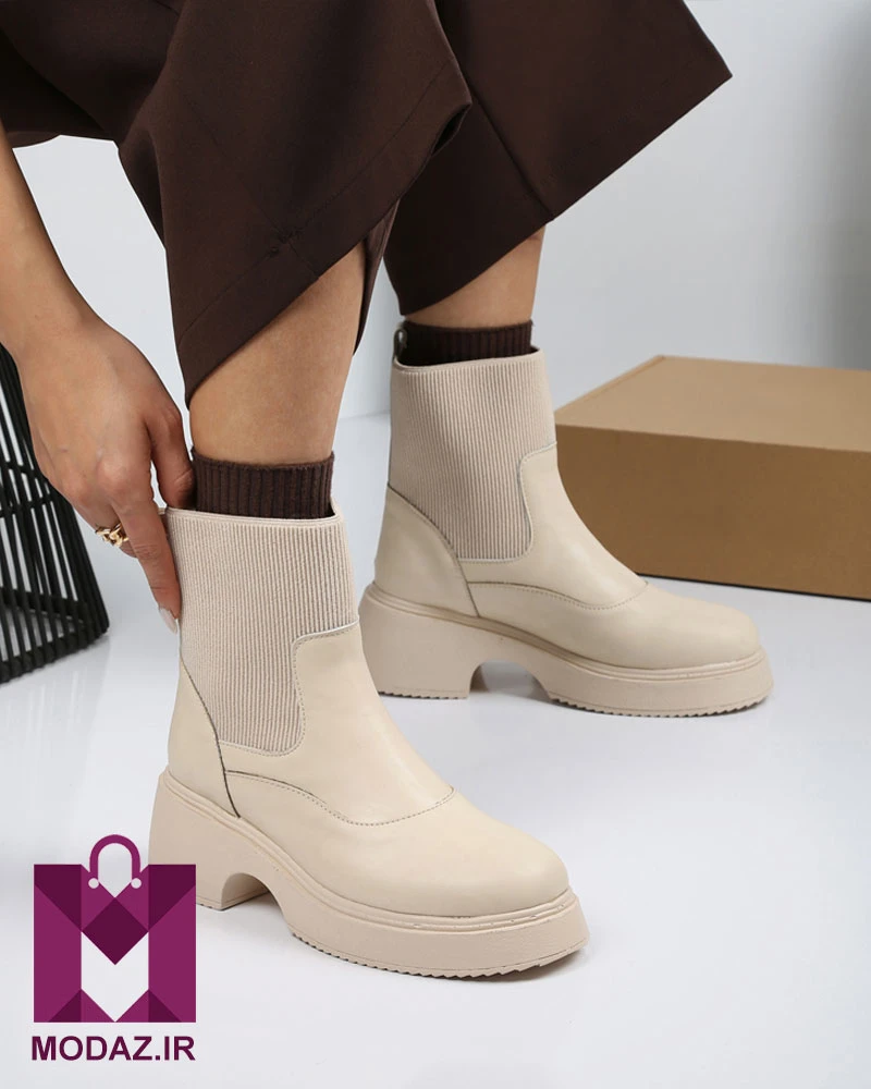 نیم بوت زنانه زمستانه بغل کش آترون BOOT 8188