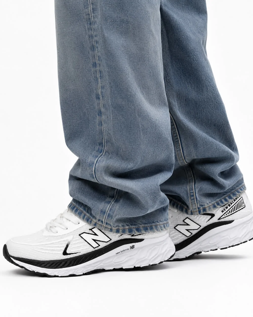 کتانی مردانه مدل نیوبالانس رانینگ سفید مشکی New Balance