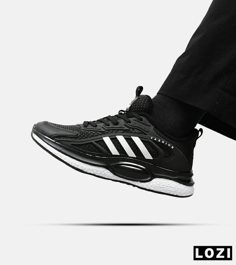 کفش کتانی مردانه مشکی سفید ADIDAS UltraBoost مدل 4725
