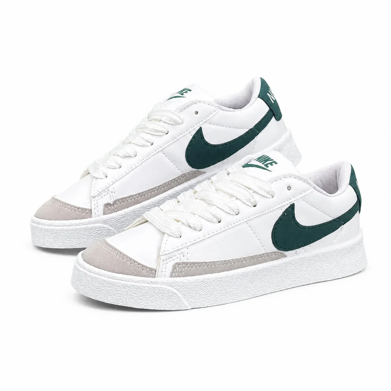کفش کتانی زنانه مدل رانینگ نایک بلیزر سفید سبز NIKE blazer