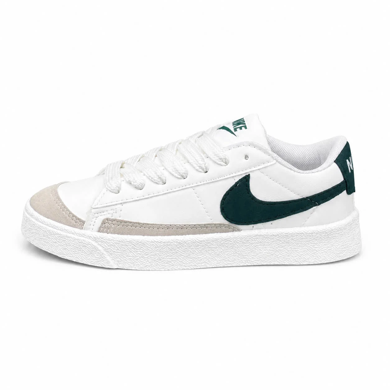 کفش کتانی زنانه مدل رانینگ نایک بلیزر سفید سبز NIKE blazer