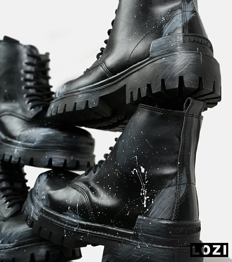 بوت مردانه مشکی BALENCIAGA Splash مدل 6747