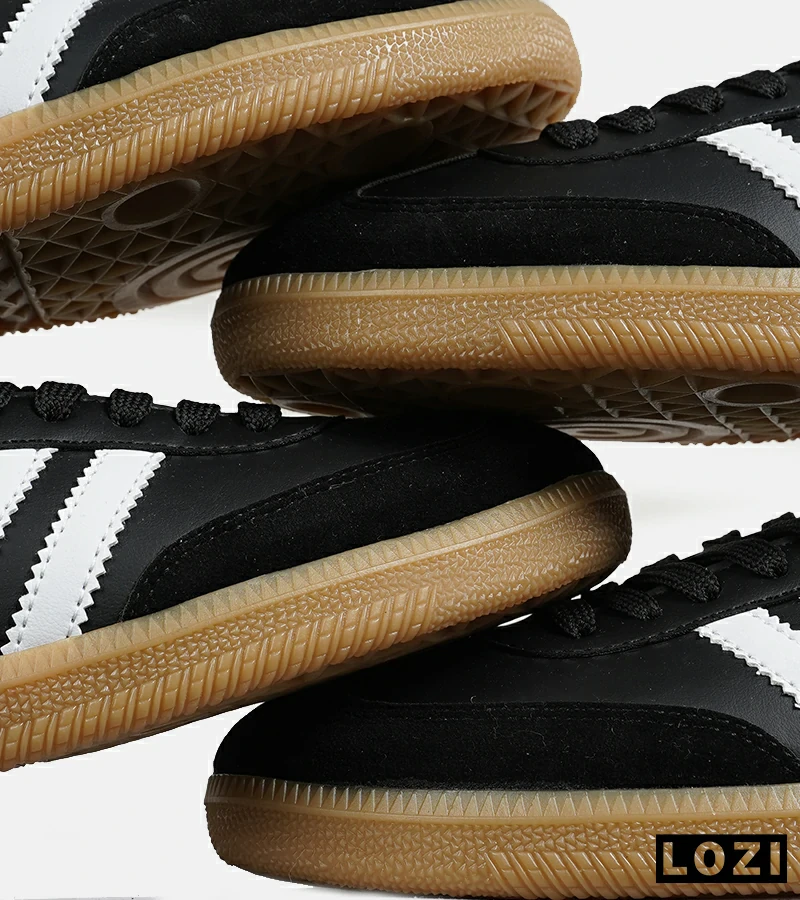 کفش کتانی مردانه و زنانه مشکی سفید کرم ADIDAS Samba مدل 7297