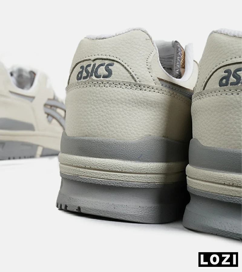 کفش کتانی مردانه کرم طوسی ASICS TIGER RUNNER II مدل 6694