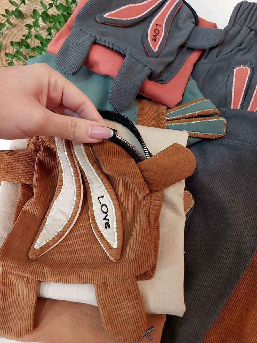 بلوز شلوار بچگانه طرح رابیت