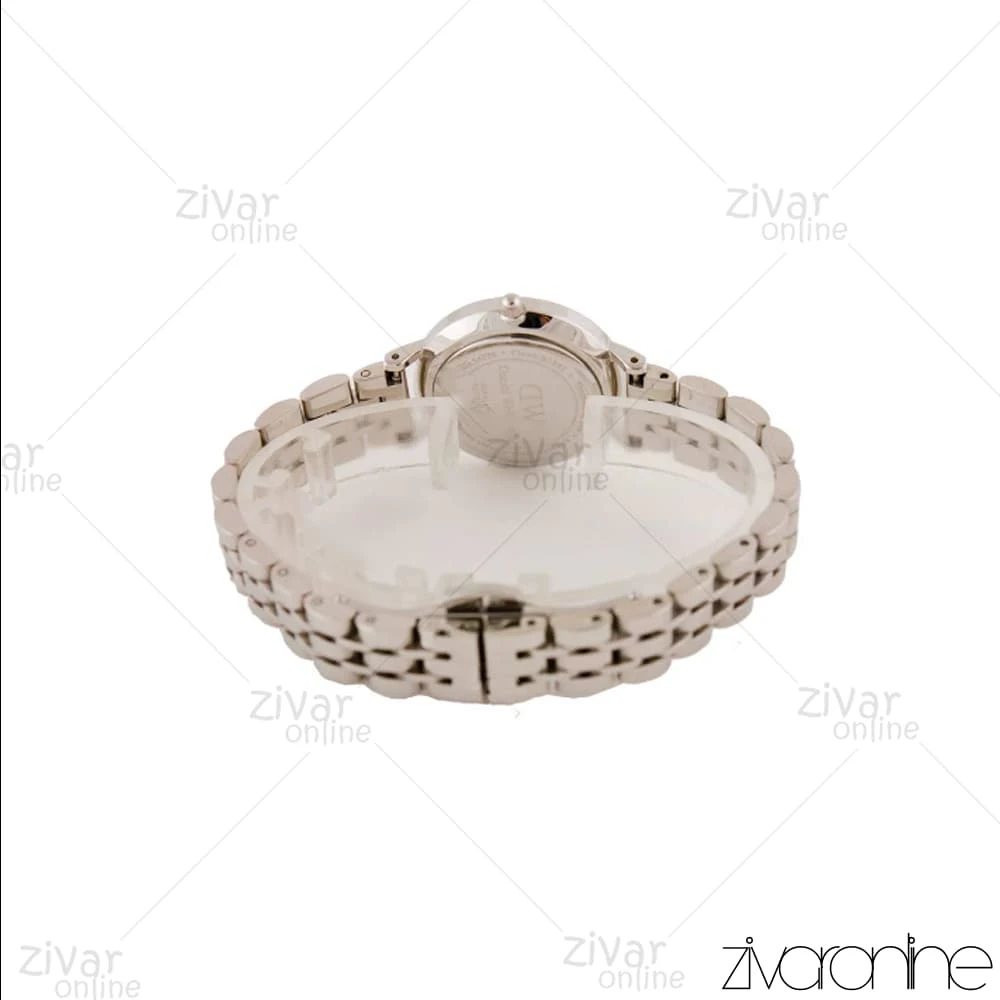 ساعت دنیل ولینگتون زنانه سیلور صفحه مشکی خطی اسمال 104464