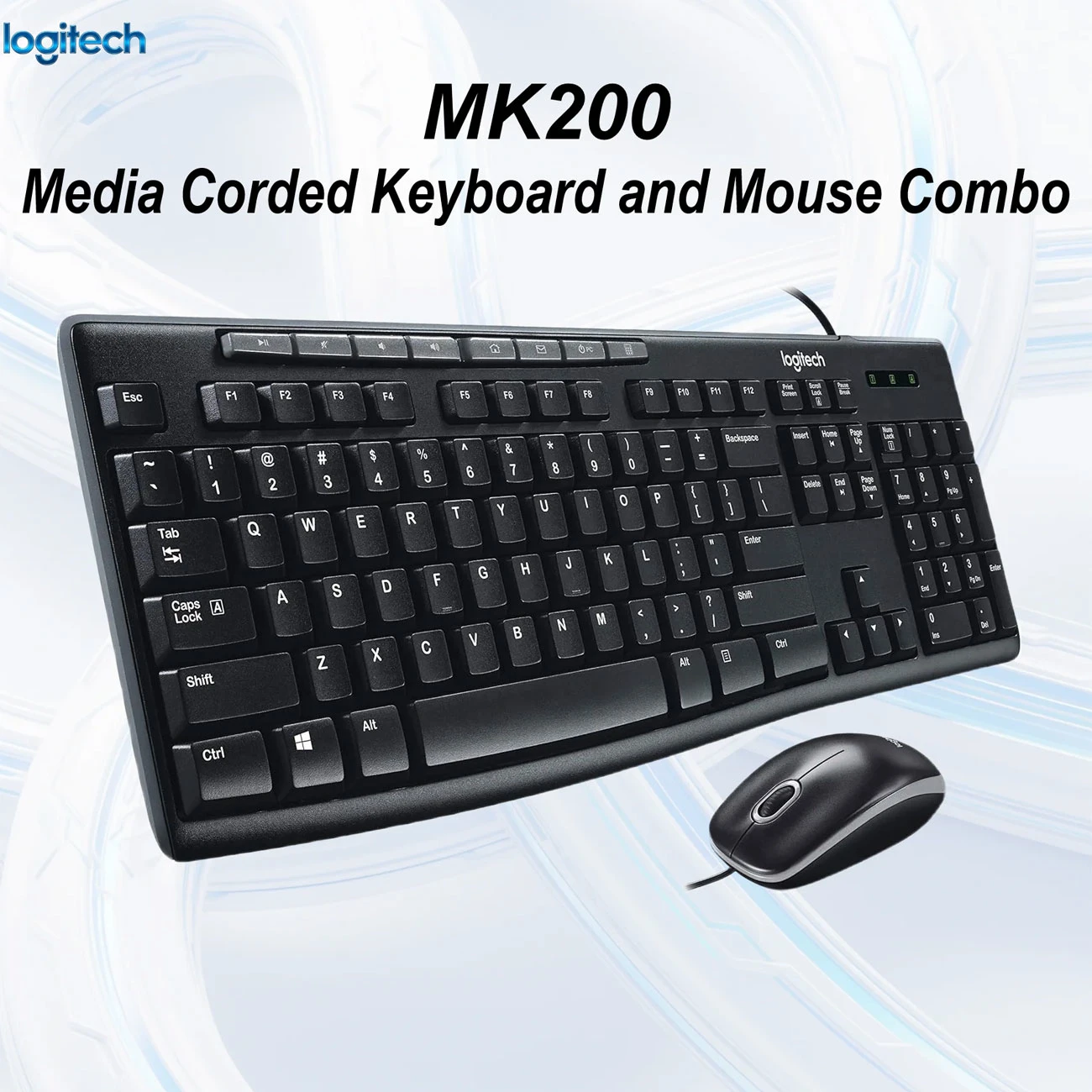 ست کیبورد و ماوس لاجیتک Logitech مدل MK200