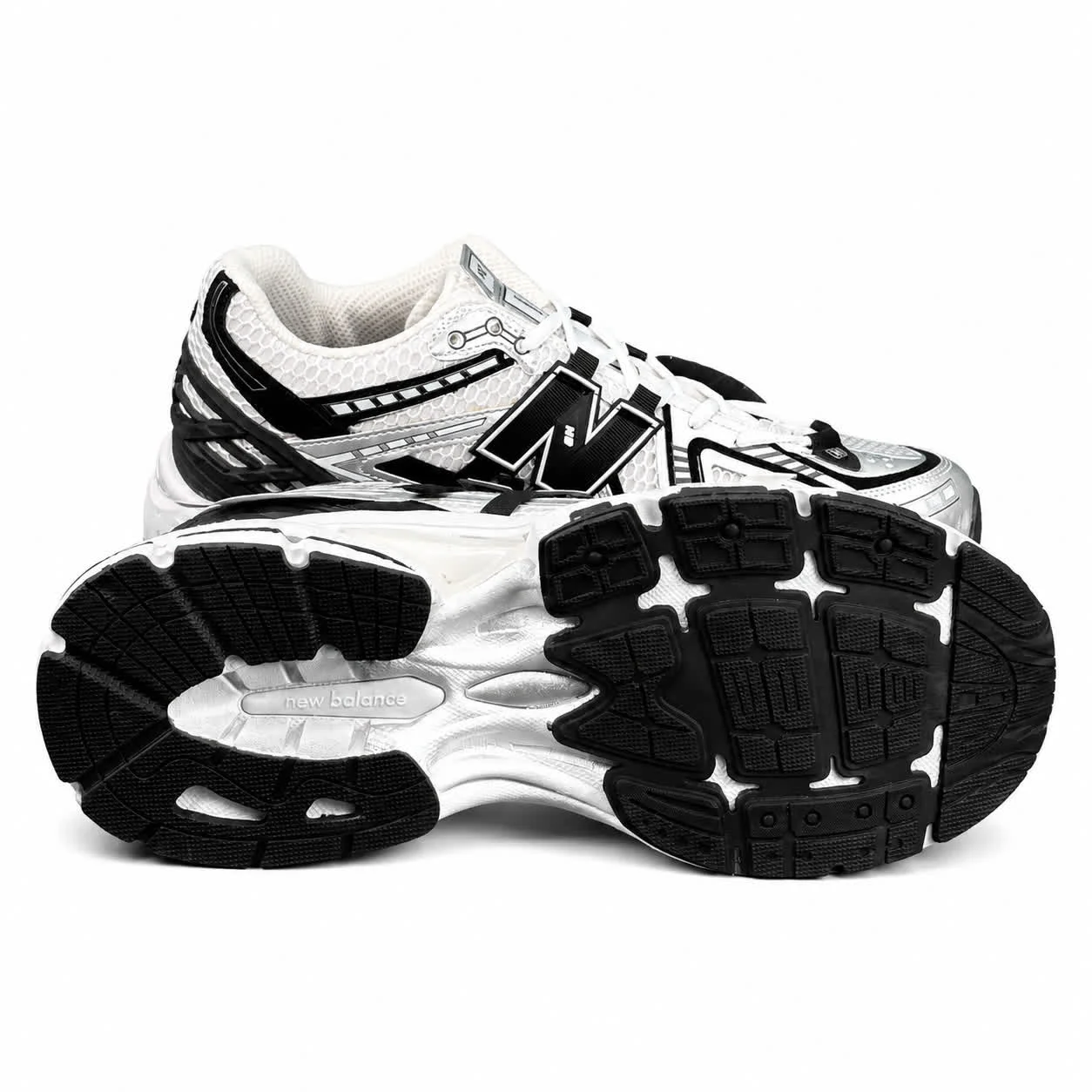 کتانی بزرگ پا نیوبالانس 1906 طوسی مشکی سفید New BALANCE 1906