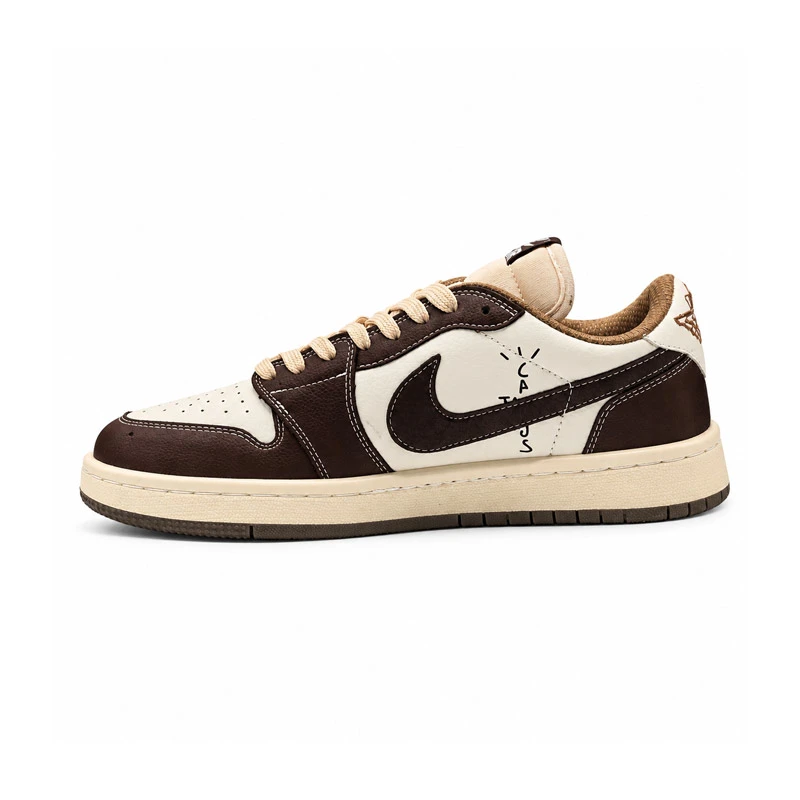 کفش و کتانی مردانه مدل نایک ترویس NIKE TRAVIS رنگ کرم قهوه ای کد 30860