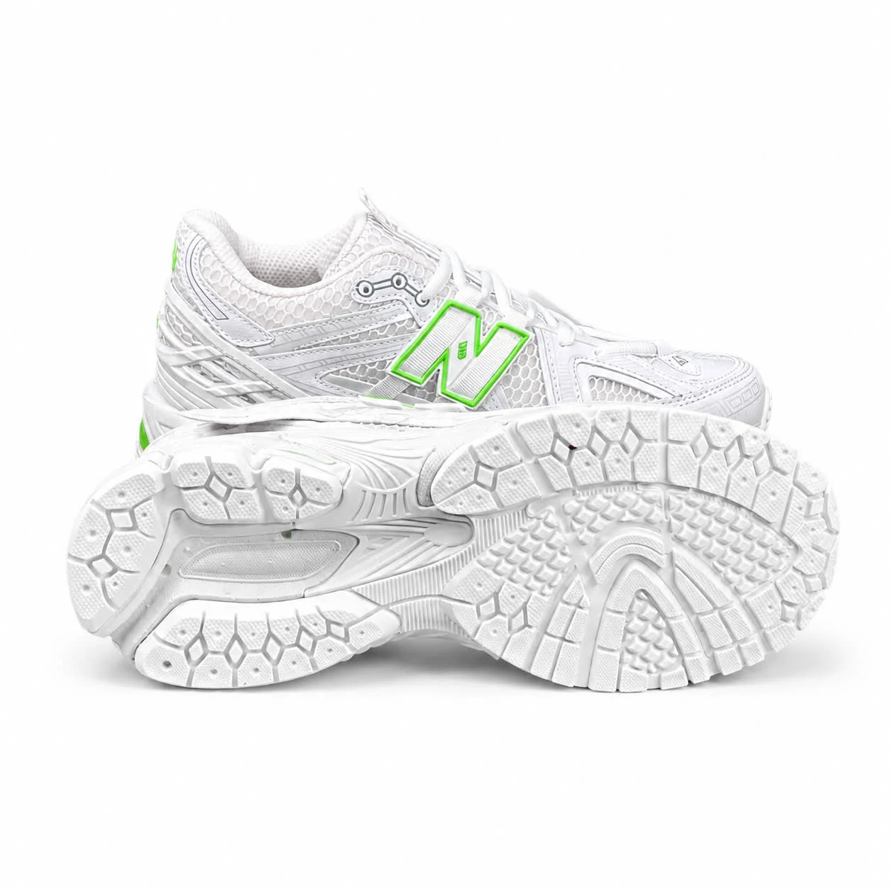 کتانی مردانه نیوبالانس 1906سفید سبز New BALANCE 1906A