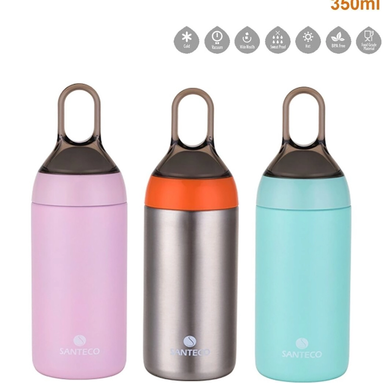 بطری دوجداره سانتکو مدل HC-350-8 ظرفیت 350 میلی لیتر
