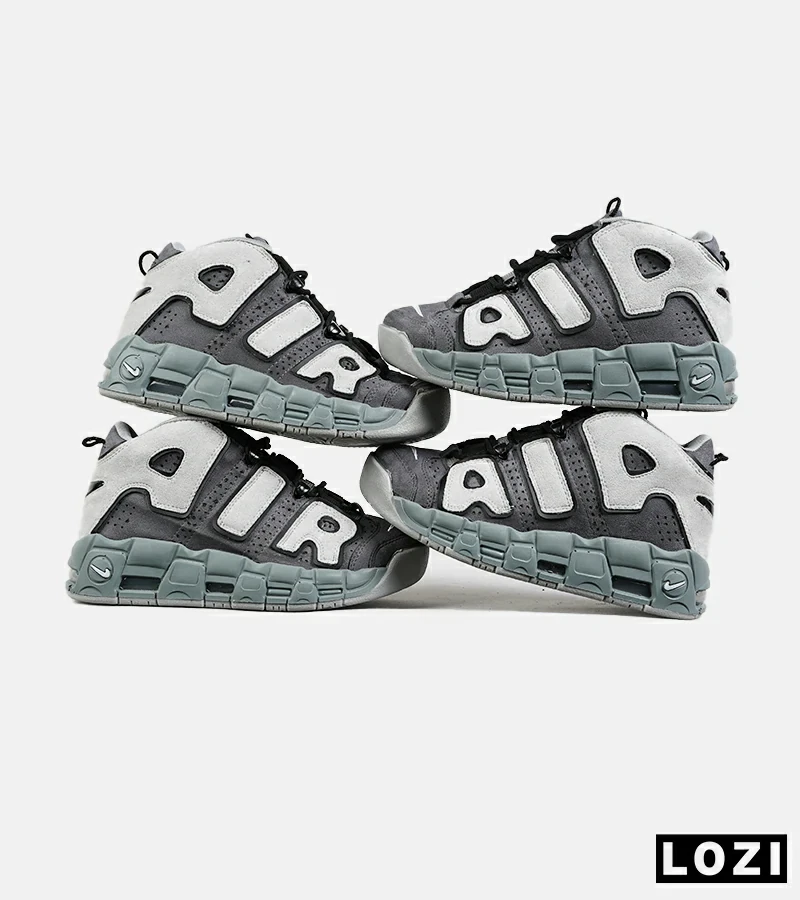 کفش کتانی مردانه و زنانه طوسی سفید NIKE Air More Uptempo '96 مدل 7151