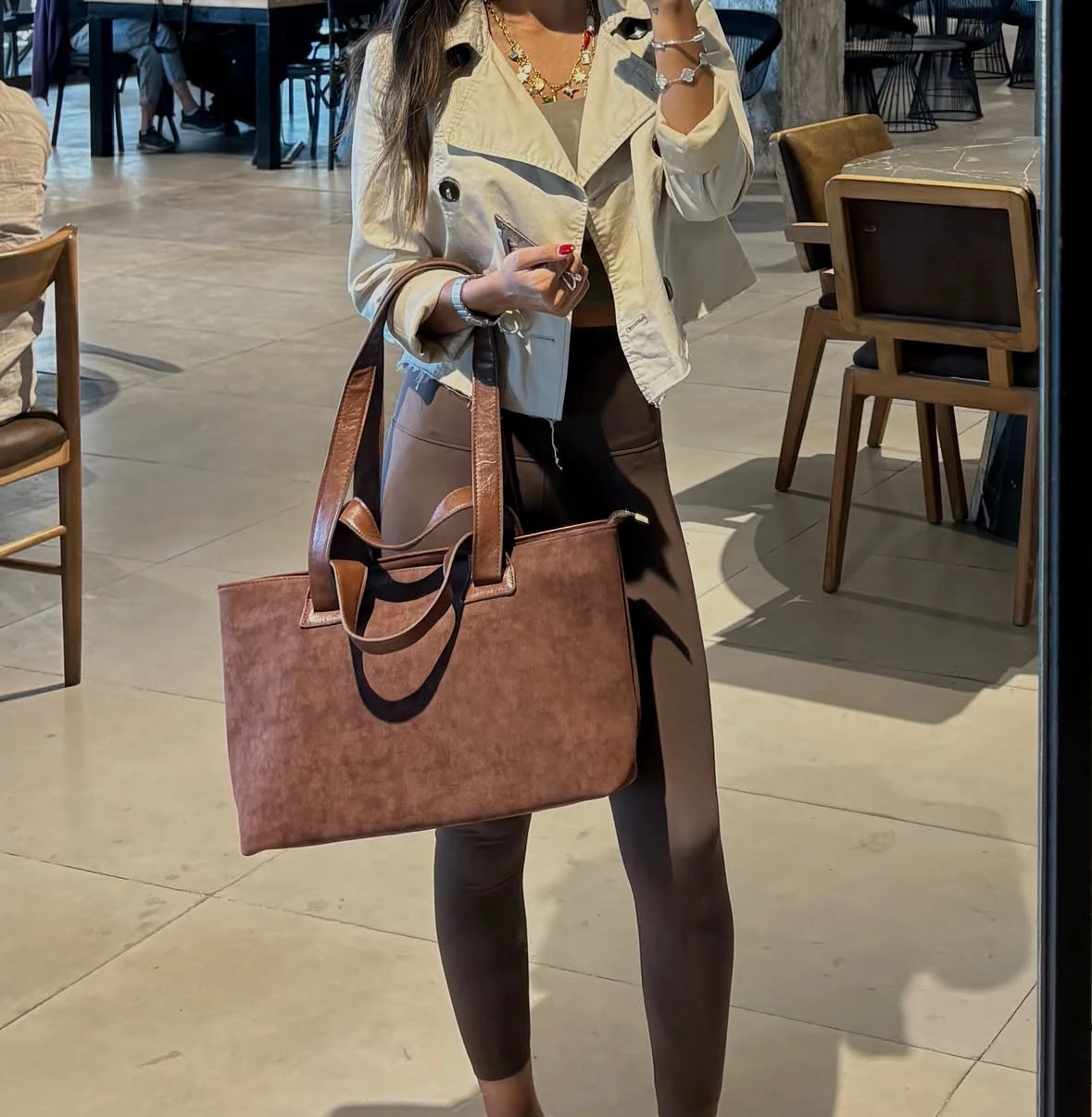 کیف زنانه بزرگ جیر مدل لالینا