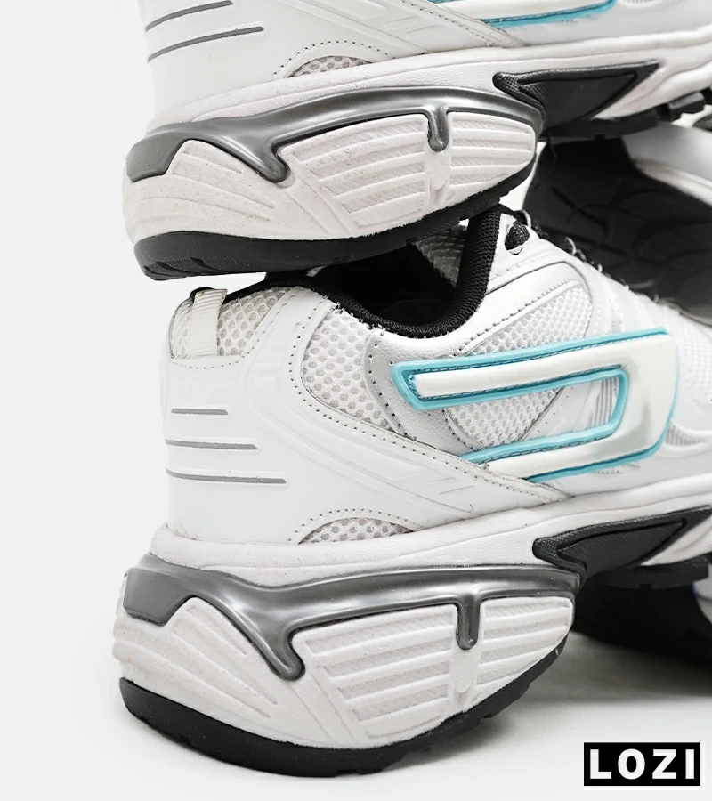 کفش کتانی مردانه سفید آبی DIESEL S-SERENDIPITY SPORT مدل 5385