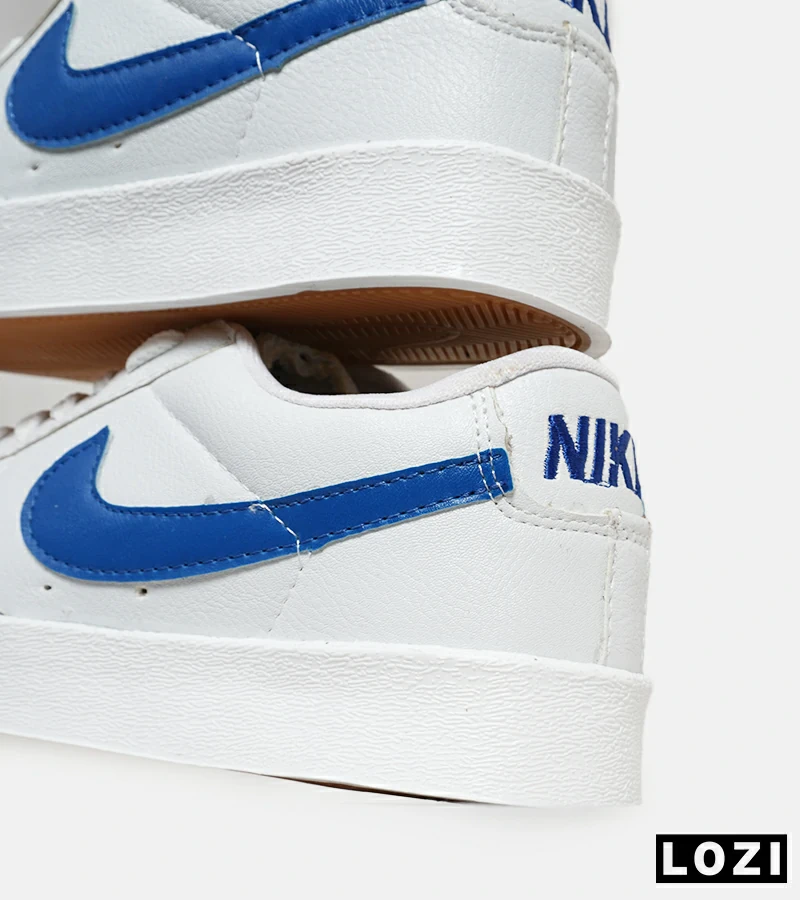 کفش نایک مردانه و زنانه سفید آبی Nike Blazer Low 77 مدل 5798