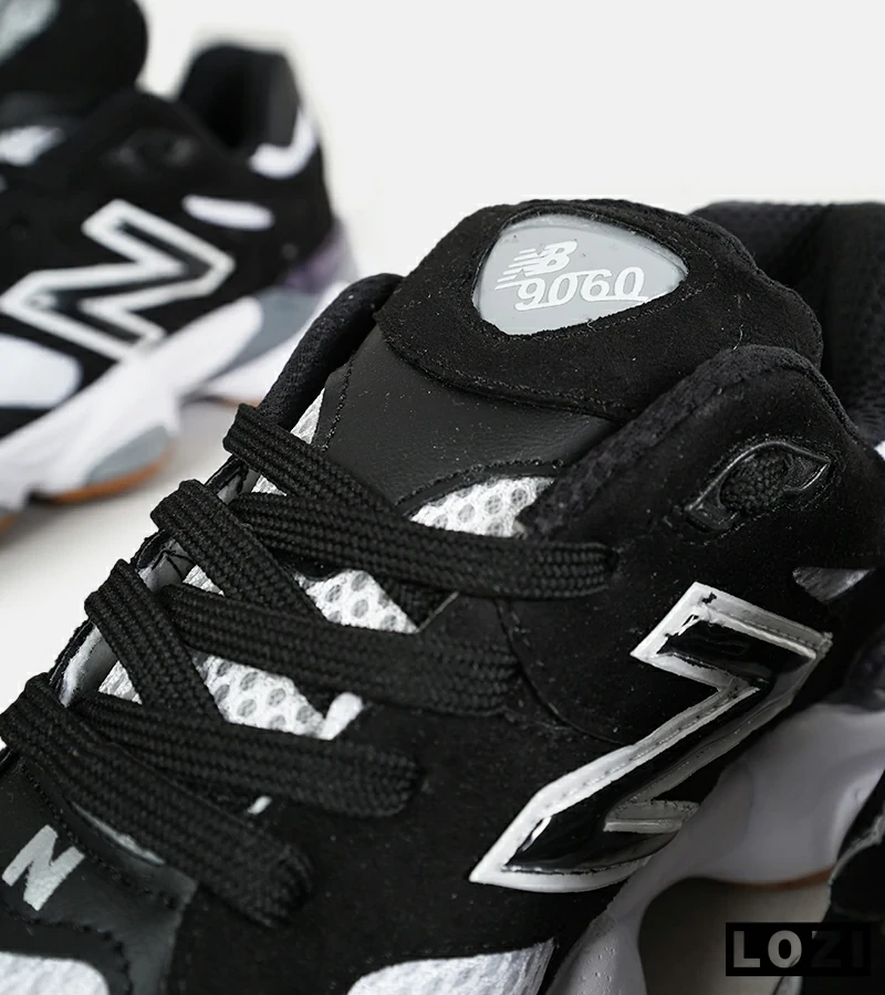 کفش کتانی مردانه و زنانه مشکی سفید طوسی NEW BALANCE 9060 مدل 7097
