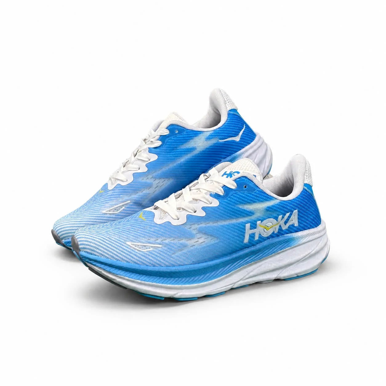 کفش کتانی مردانه مدل رانینگ هوکا آبی سفید HOKA