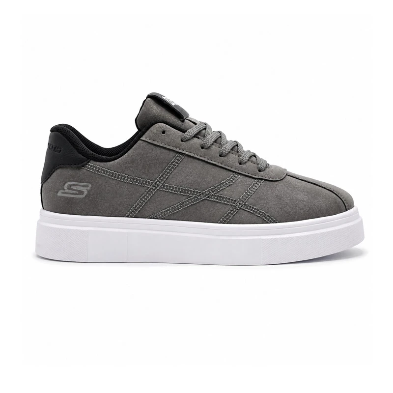 کفش راحتی مردانه مدل اسکیچرز SKECHERS رنگ طوسی کد 40154