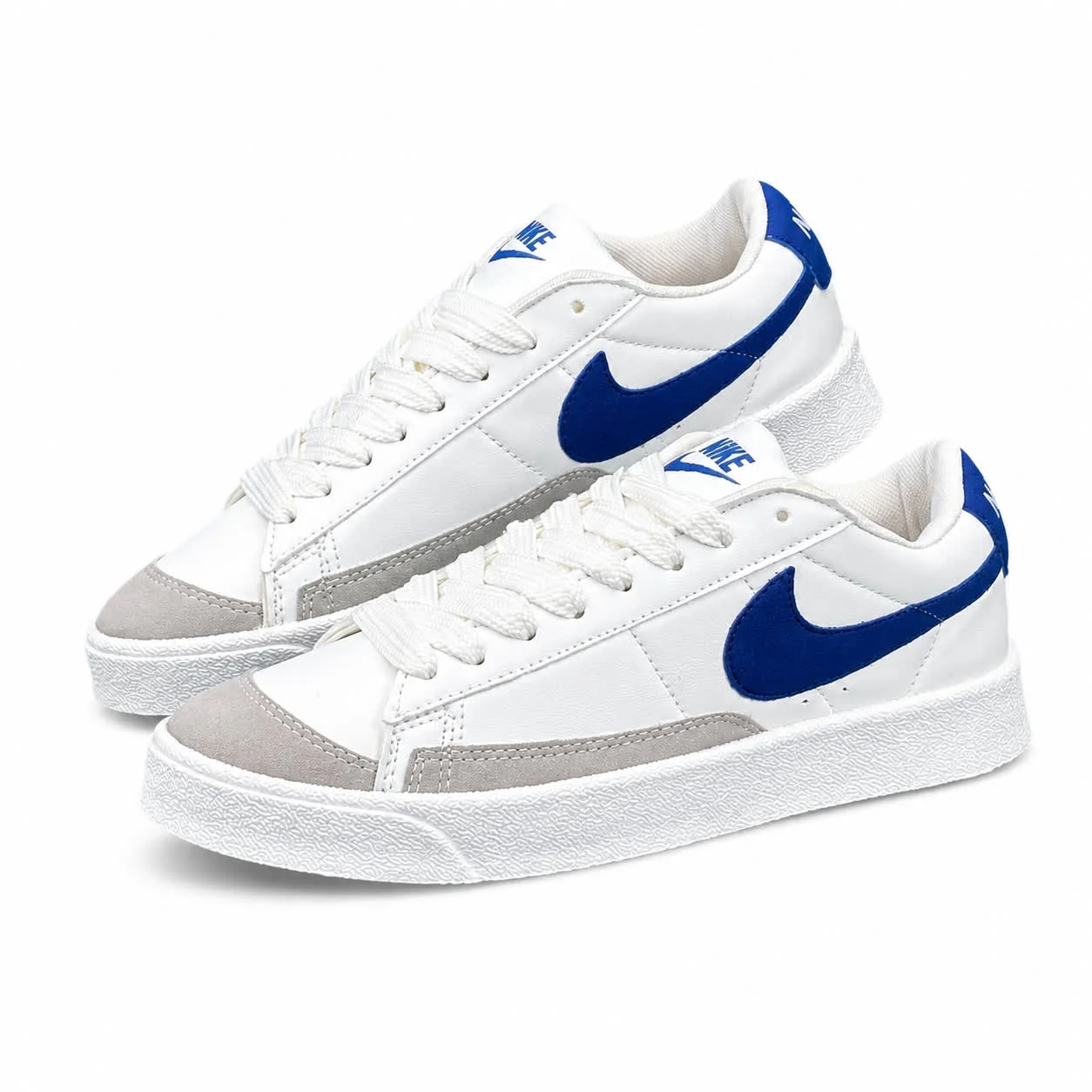 کتانی مردانه مدل رانینگ نایک بلیزر سفید آبی NIKE blazer