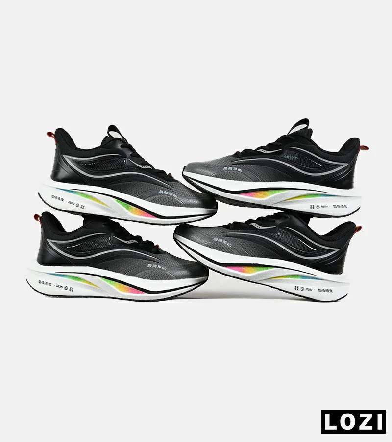 کفش کتانی مشکی Saucony Ride Review v.2 مدل 7389
