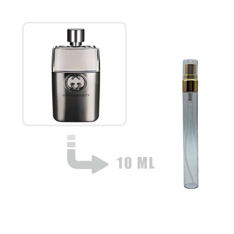 دکانت عطر ادکلن گوچی گیلتی مردانه 10 میل اصلی Gucci Guilty Pour Homme for Men 10ml