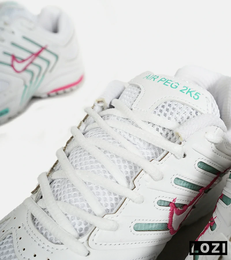 کفش کتانی مردانه و زنانه سفید صورتی سبز NIKE Pegasus 2K5 مدل 6928