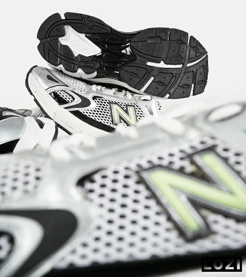 کفش کتانی مردانه و زنانه سفید مشکی سبز NEW BALANCE 1064 V.2 مدل 7466