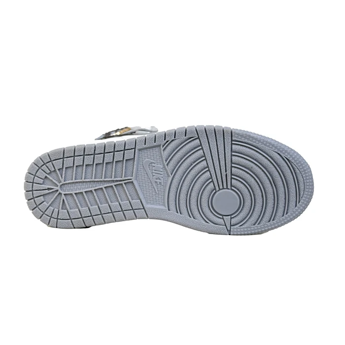 کتانی اسپرت مردانه مدل نایک ایرجردن1 ساق‌دار Nike Air jordan1 رنگ طوسی کد 51402