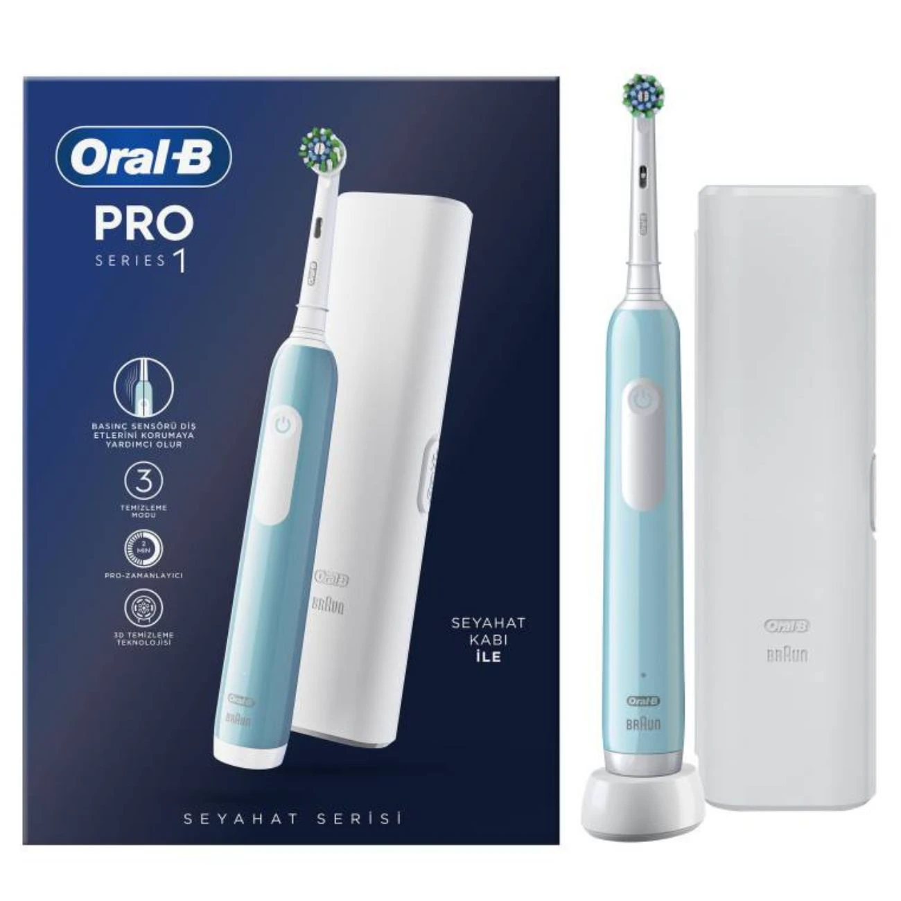 مسواک برقی اورال بی Oral-B مدل D305.513.3X حرفه ای با کیف سفر