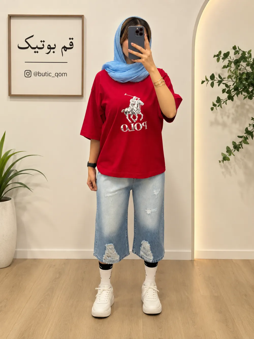 تیشرت سامر قرمز پنبه _426