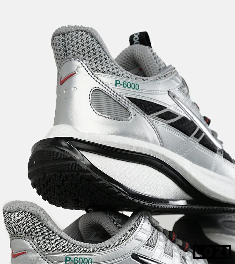 کفش کتانی مردانه و زنانه طوسی نایک NIKE P-6000 مدل 7391