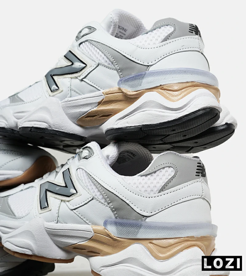 کفش کتانی مردانه سفید طوسی NEW BALANCE 9060 مدل 6585