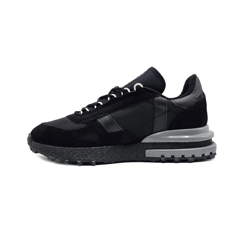 کفش و کتانی مردانه چرم طبیعی مدل لاگوست LACOSTE رنگ مشکی طوسی کد 43334