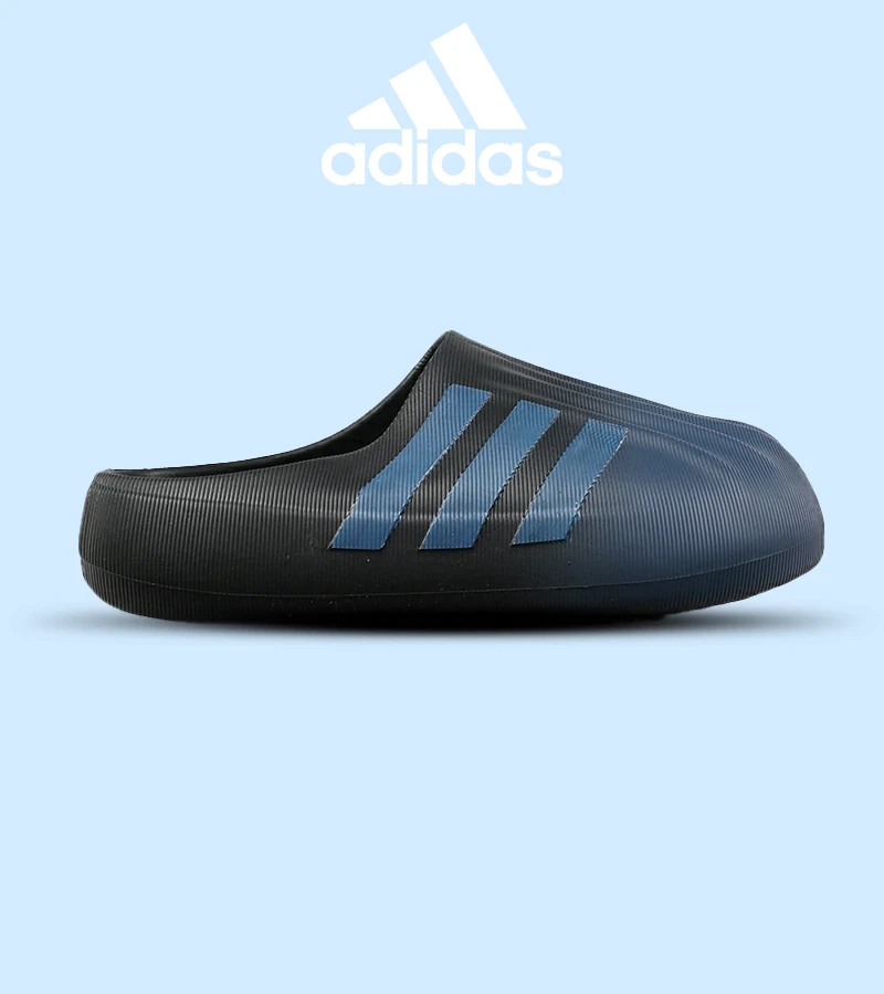 کتانی اسلاید مردانه آدیداس مشکی سرمه ای adiFOM Adilette مدل 7499