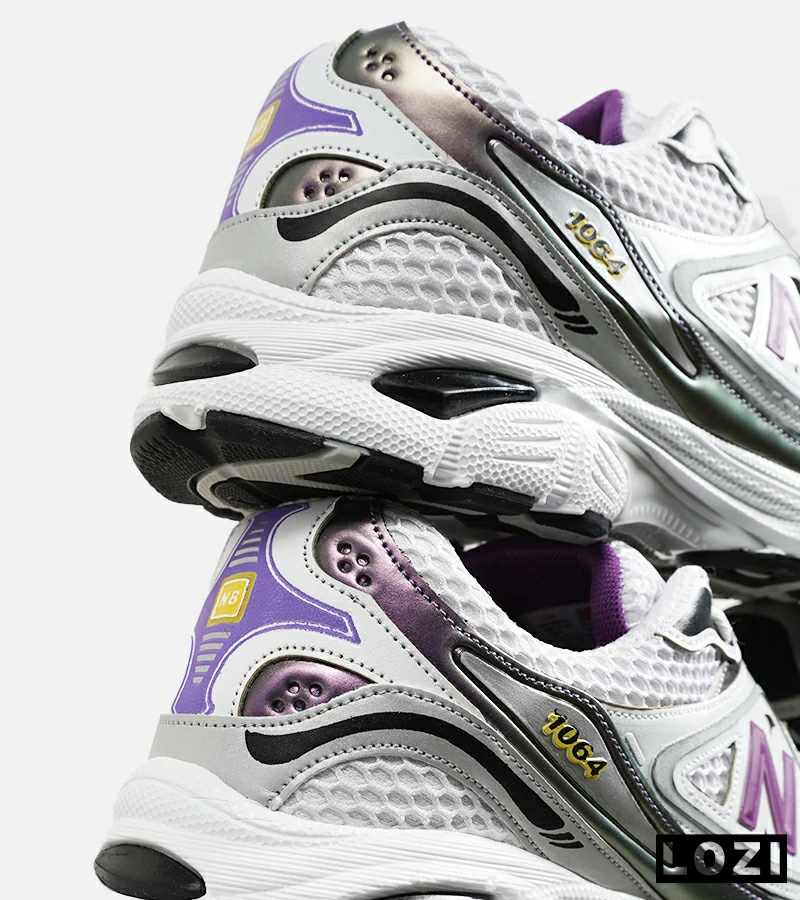کفش کتانی مردانه و زنانه سفید بنفش NEW BALANCE 1064 V.2