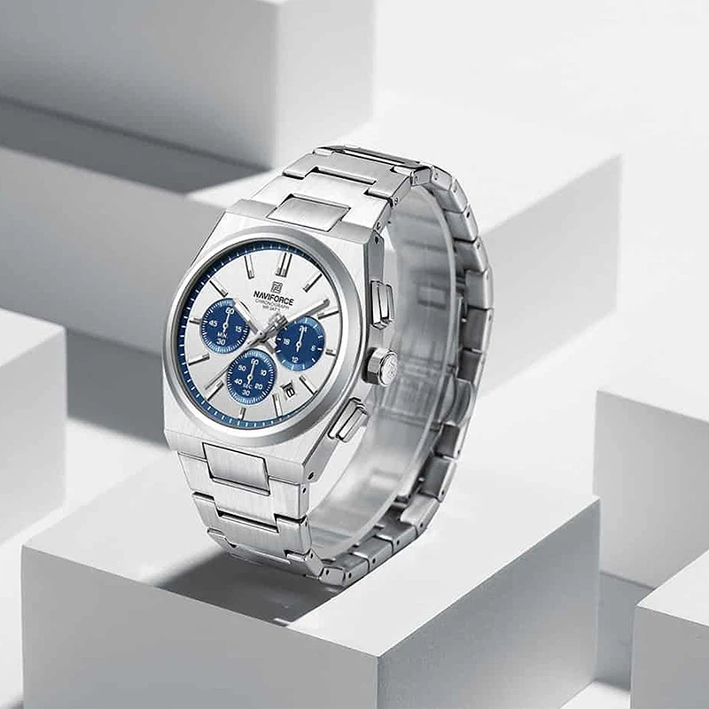 ساعت مچی ست نیوی فورس naviforce NF8048 S/BE/S