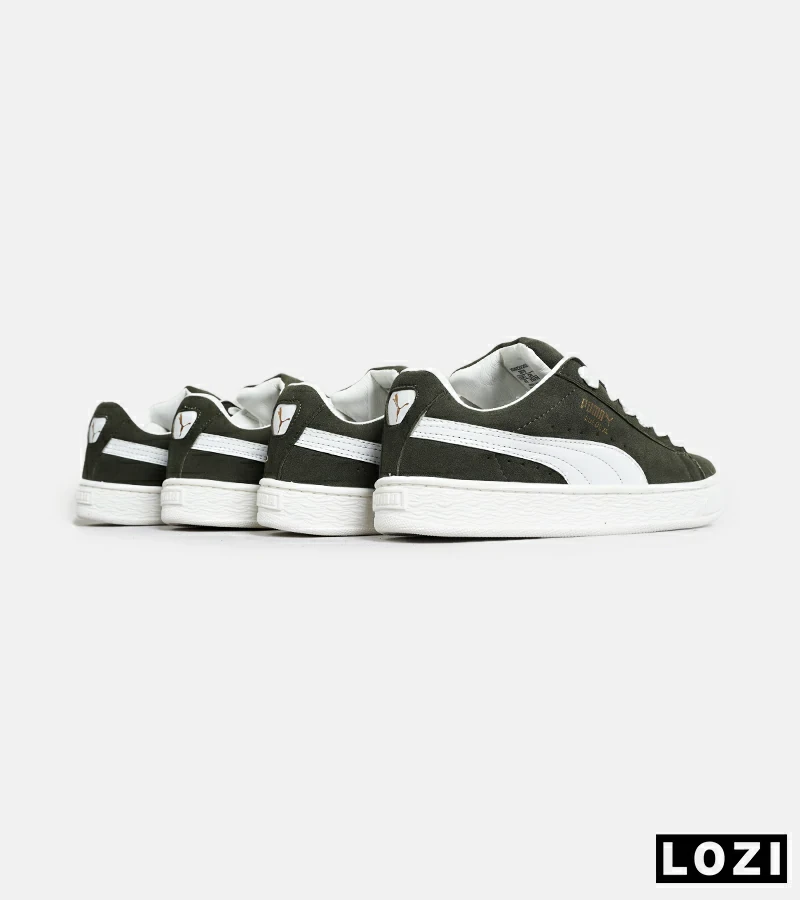 کفش کتانی ورزشی سبز مردانه و زنانه PUMA suede XL مدل 6933