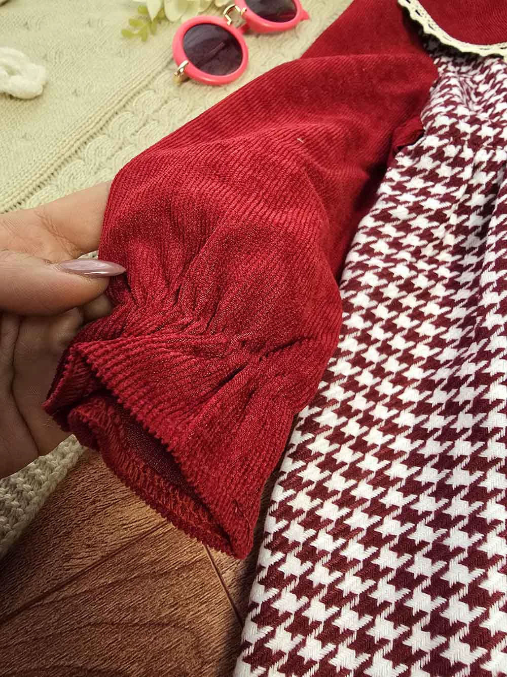 پیراهن دخترانه مجلسی قرمز