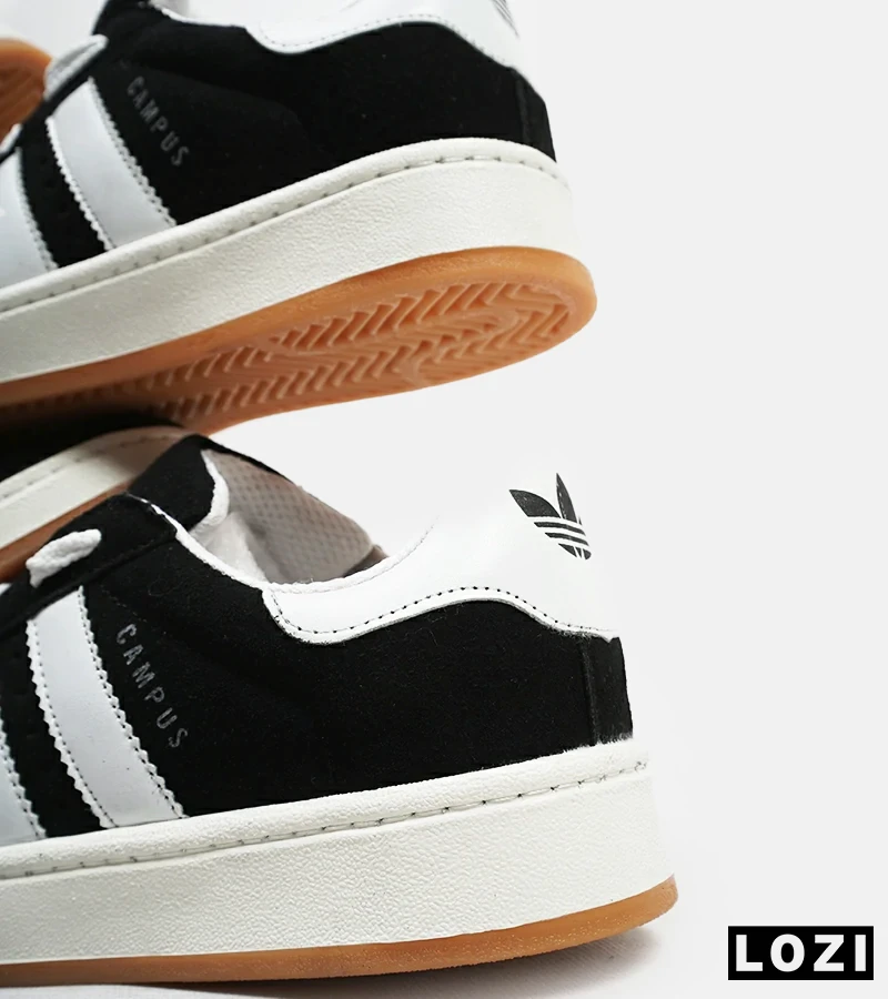 کفش کتانی مردانه و زنانه مشکی سفید ADIDAS Campus مدل 4238