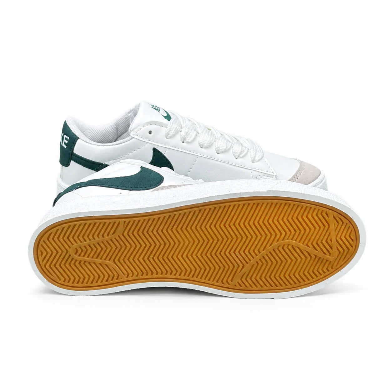 کفش کتانی زنانه مدل رانینگ نایک بلیزر سفید سبز NIKE blazer