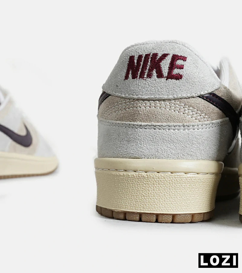 کفش کتانی مردانه و زنانه کرم طوسی بنفش نایک NIKE SB Dunk مدل 7063