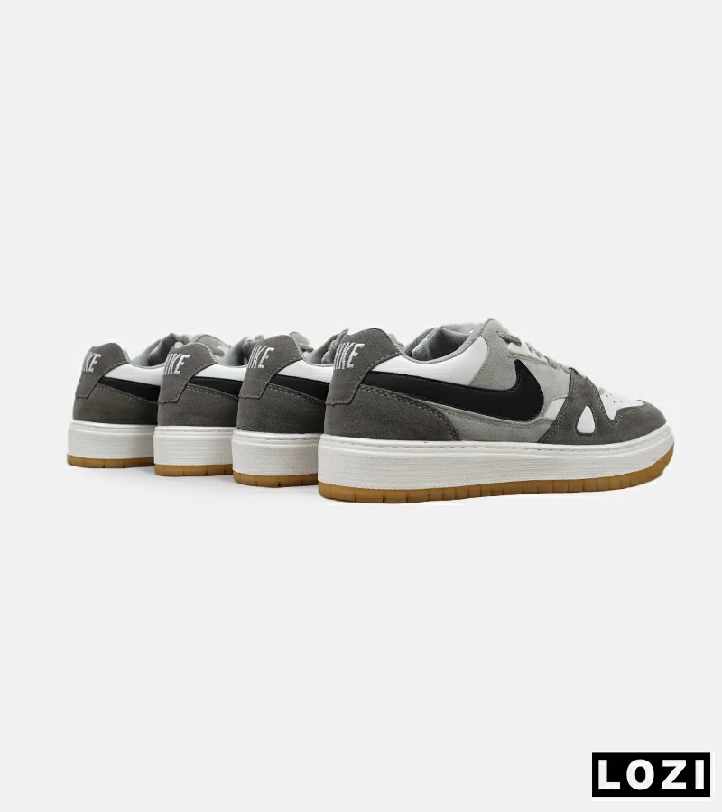 کفش کتانی مردانه طوسی سفید مشکی نایک NIKE SB مدل 5065