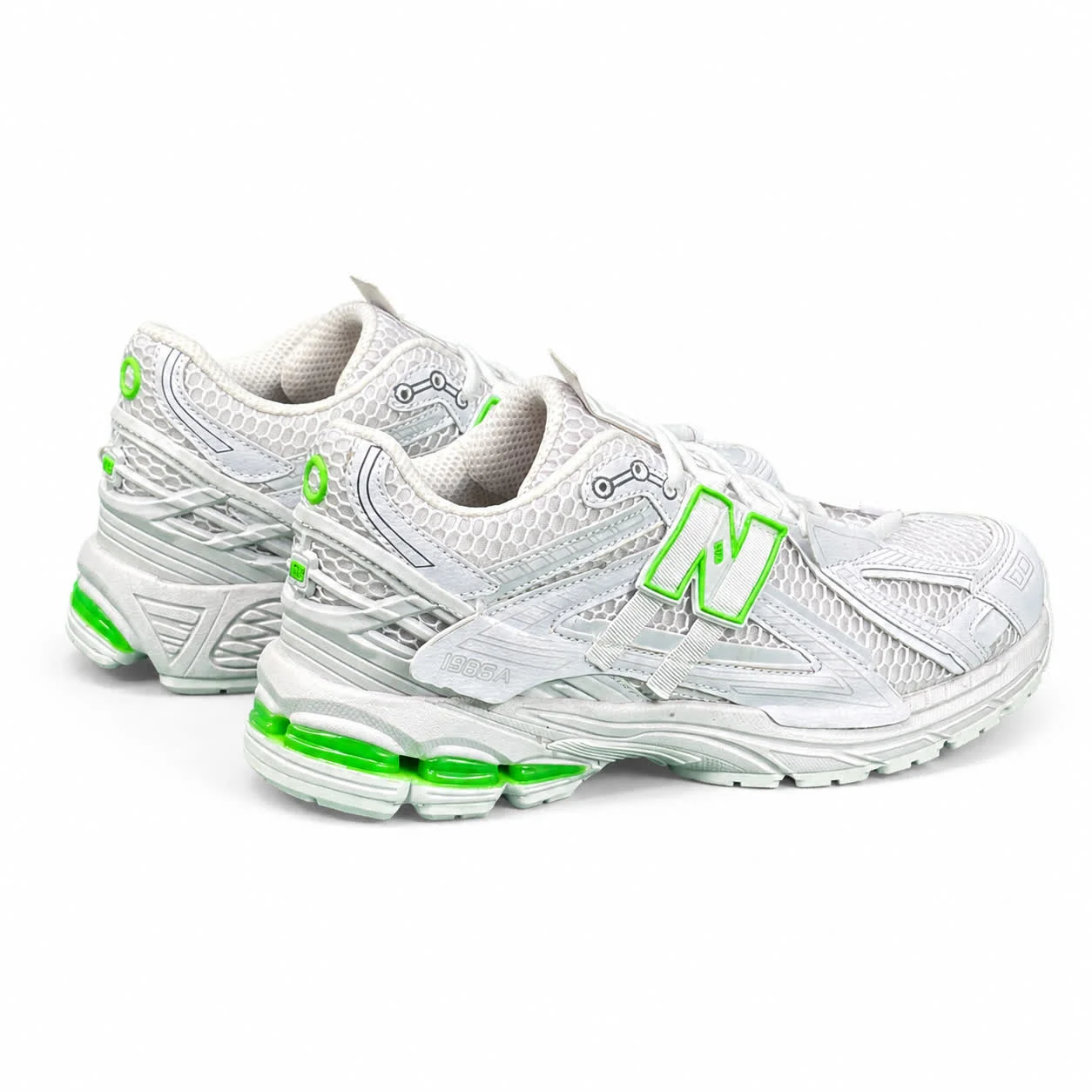 کتانی مردانه نیوبالانس 1906سفید سبز New BALANCE 1906A